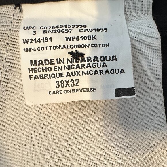 Dickies Men's Cargo Pants Black Workwear Size 38X32 RN20697 - Picture 11 of 12